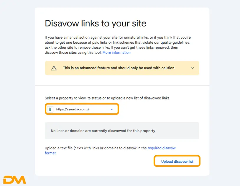 DISAVOW کردن بک لینک مخرب