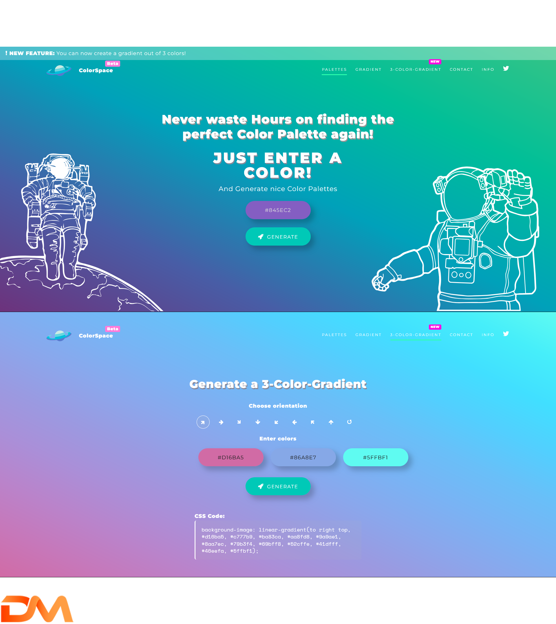 بهترین سایت های پالت رنگی